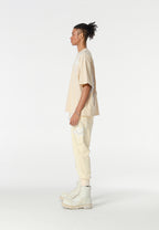 Pantalón jogger Wings con parches de estrellas y cadena lateral | MWM [PS_COLORS:BEIGE]