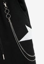 Pantalón jogger Wings con parches de estrellas y cadena lateral | MWM [PS_COLORS:BLACK]