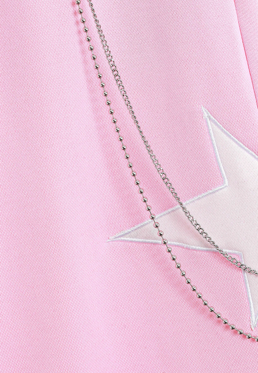 Pantalón jogger Wings con parches de estrellas y cadena lateral | MWM [PS_COLORS:PINK]