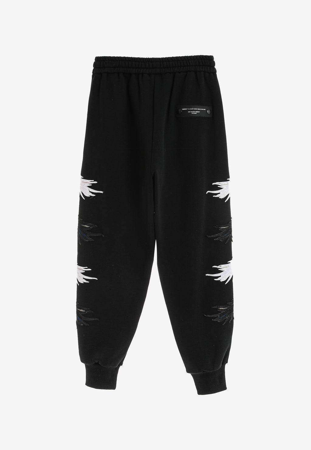 Pantalón jogger Wings con parches Mini Wings en los laterales | MWM [PS_COLORS:BLACK]