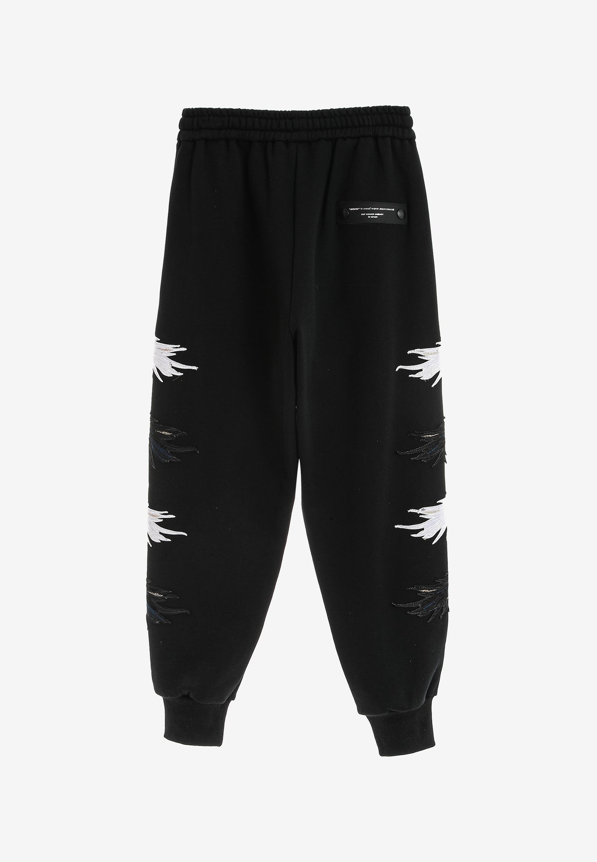 Pantalón jogger Wings con parches Mini Wings en los laterales | MWM [PS_COLORS:BLACK]