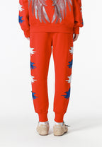 Pantalón jogger Wings con parches Mini Wings en los laterales | MWM [PS_COLORS:RED]