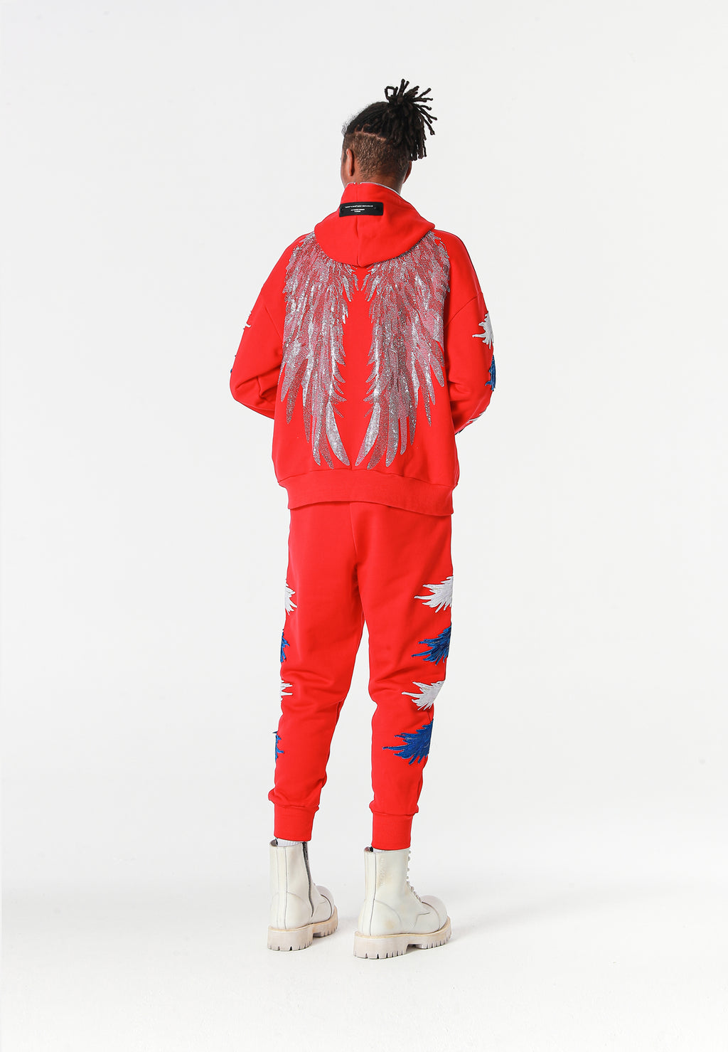 Pantalón jogger Wings con parches Mini Wings en los laterales | MWM [PS_COLORS:RED]