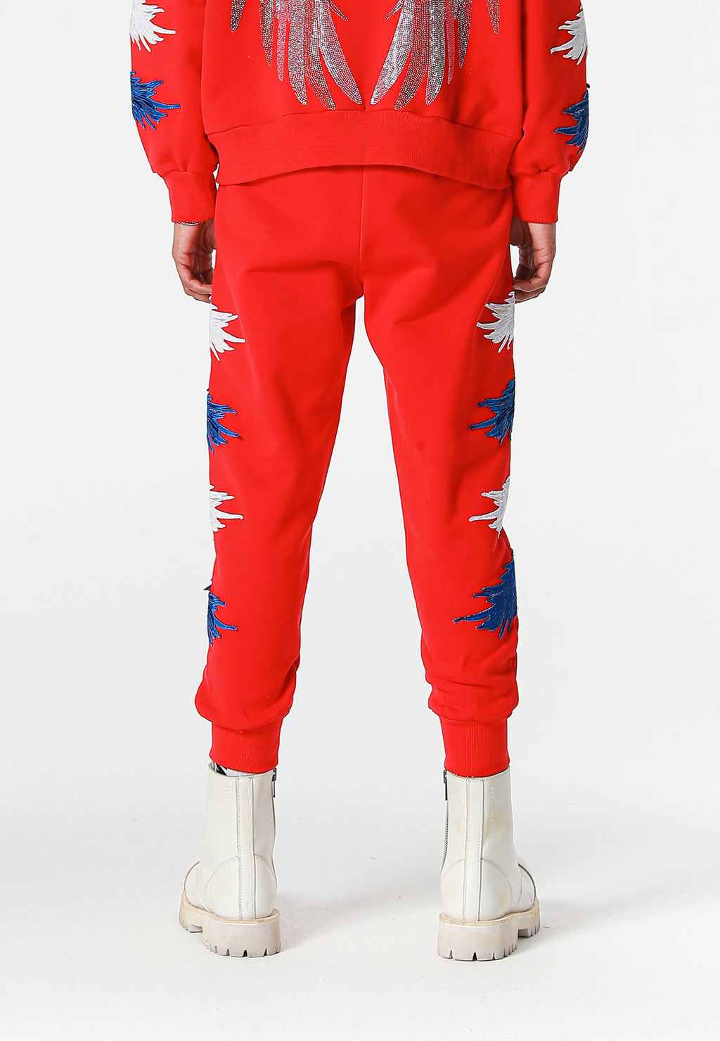 Pantalón jogger Wings con parches Mini Wings en los laterales | MWM [PS_COLORS:RED]
