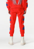 Pantalón jogger Wings con parches Mini Wings en los laterales | MWM [PS_COLORS:RED]