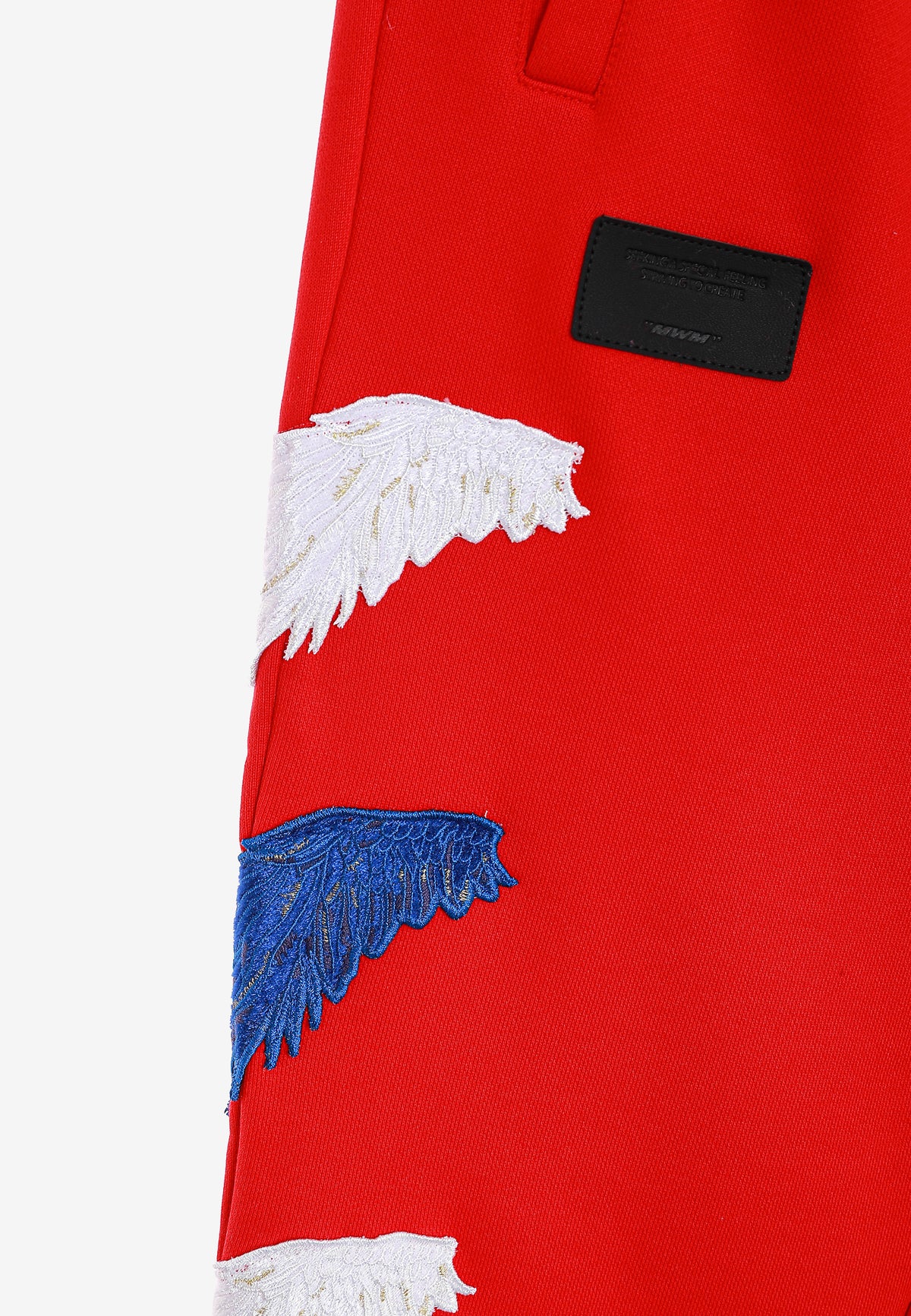 Pantalón jogger Wings con parches Mini Wings en los laterales | MWM [PS_COLORS:RED]