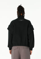 Chaqueta acolchada convertible en chaleco con mangas extraíbles y cuello alto | MWM [PS_COLORS:BLACK]