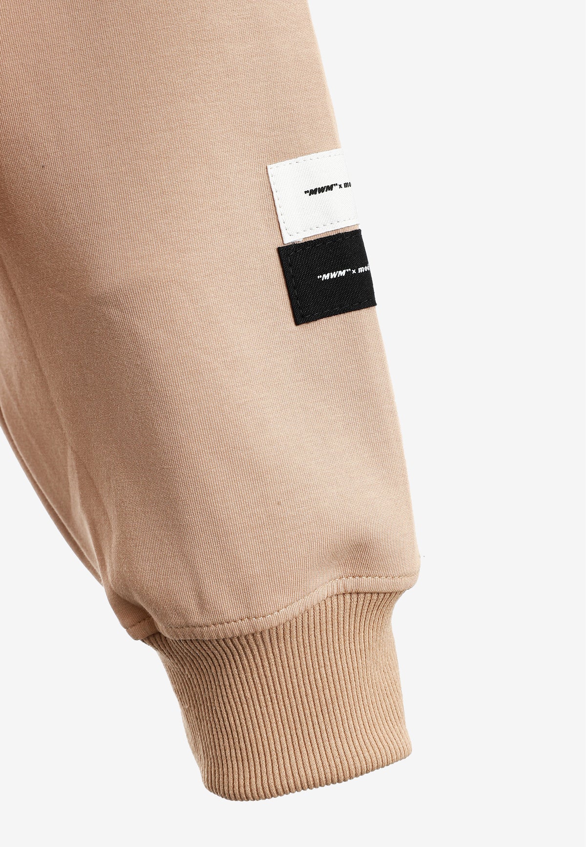 Sudadera con capucha, cremallera frontal y mangas globo | MWM [PS_COLORS:BEIGE]