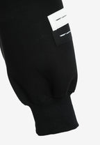 Sudadera con capucha, cremallera frontal y mangas globo | MWM [PS_COLORS:BLACK]