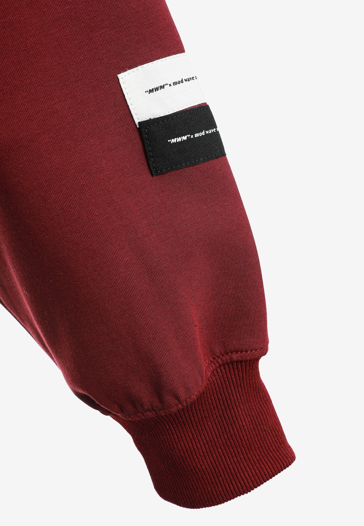 Sudadera con capucha, cremallera frontal y mangas globo | MWM [PS_COLORS:BURGUNDY]