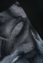 Sudadera con capucha, media cremallera y panel jacquard de chenilla con brillo | MWM [PS_COLORS:BLACK]