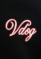 Sudadera Vanguard Dogs VDOG corta con bulldog y aplicaciones efecto piel en la espalda | MWM [PS_COLORS:BLACK]