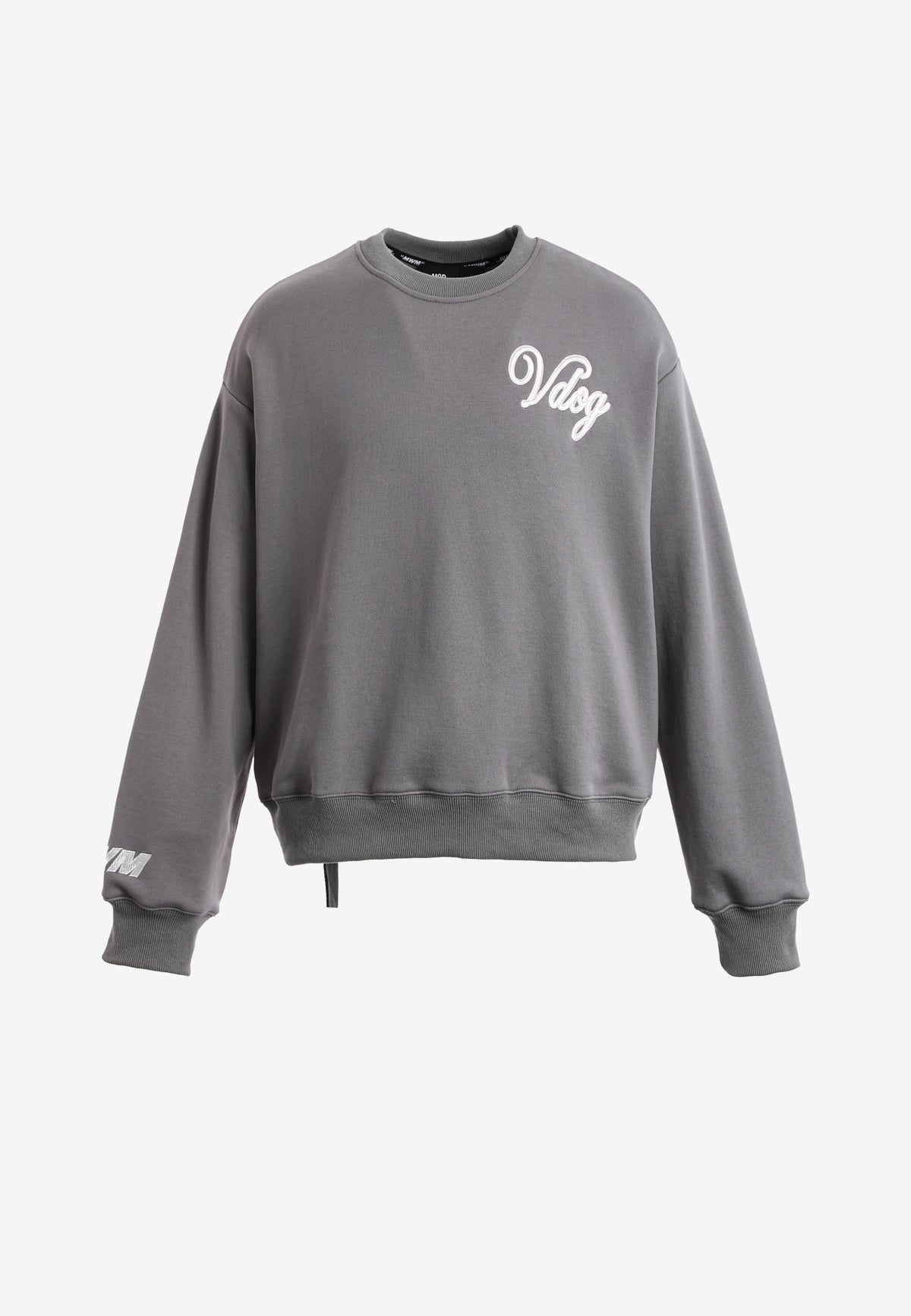 Sudadera Vanguard Dogs VDOG corta con bulldog y aplicaciones efecto piel en la espalda | MWM [PS_COLORS:GREY]