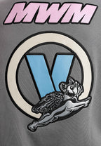 Sudadera Vanguard Dogs VDOG corta con bulldog y aplicaciones efecto piel en la espalda | MWM [PS_COLORS:GREY]