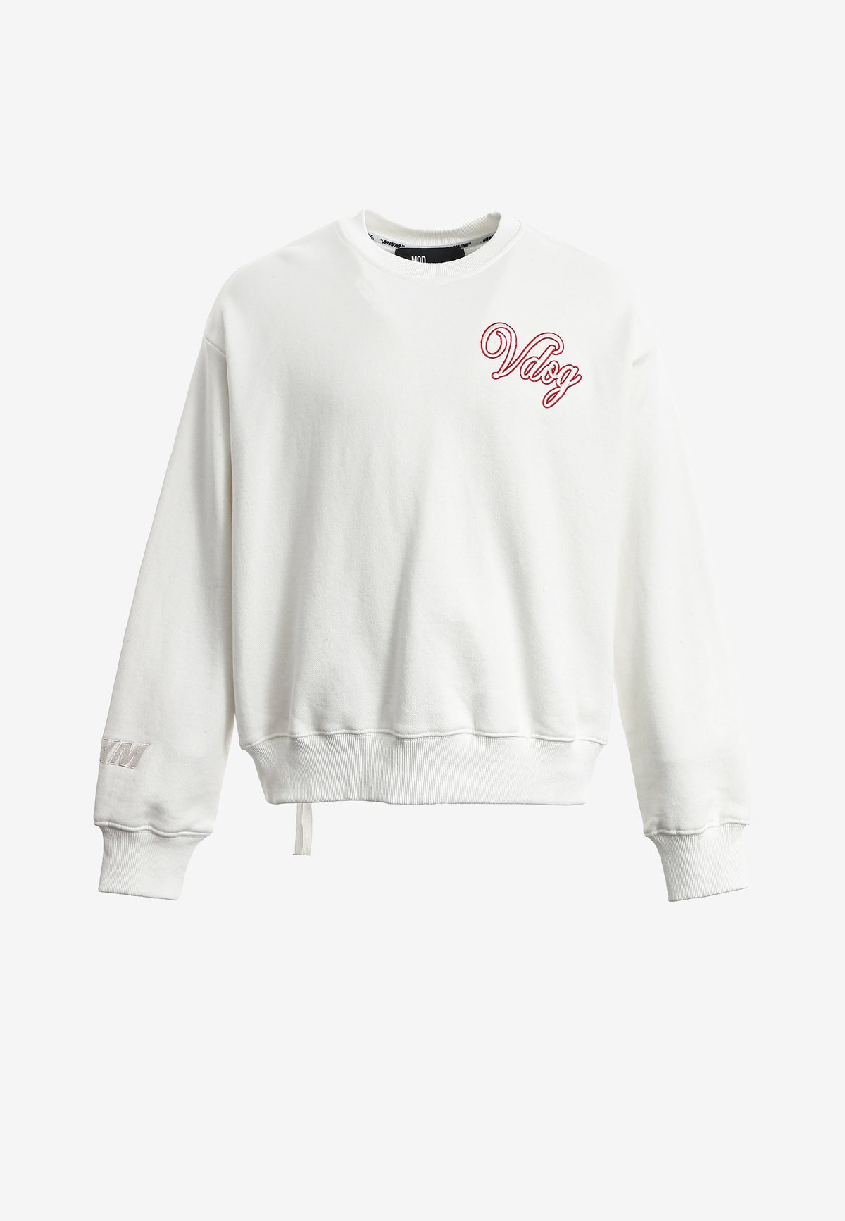 Sudadera Vanguard Dogs VDOG corta con bulldog y aplicaciones efecto piel en la espalda | MWM [PS_COLORS:WHITE]