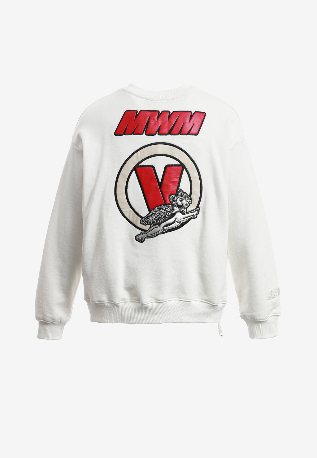 Sudadera Vanguard Dogs VDOG corta con bulldog y aplicaciones efecto piel en la espalda | MWM [PS_COLORS:WHITE]