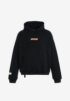 Sudadera con capucha TEDDY corta con parche Teddy de peluche en la espalda | MWM [PS_COLORS:BLACK]