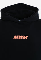 Sudadera con capucha TEDDY corta con parche Teddy de peluche en la espalda | MWM [PS_COLORS:BLACK]