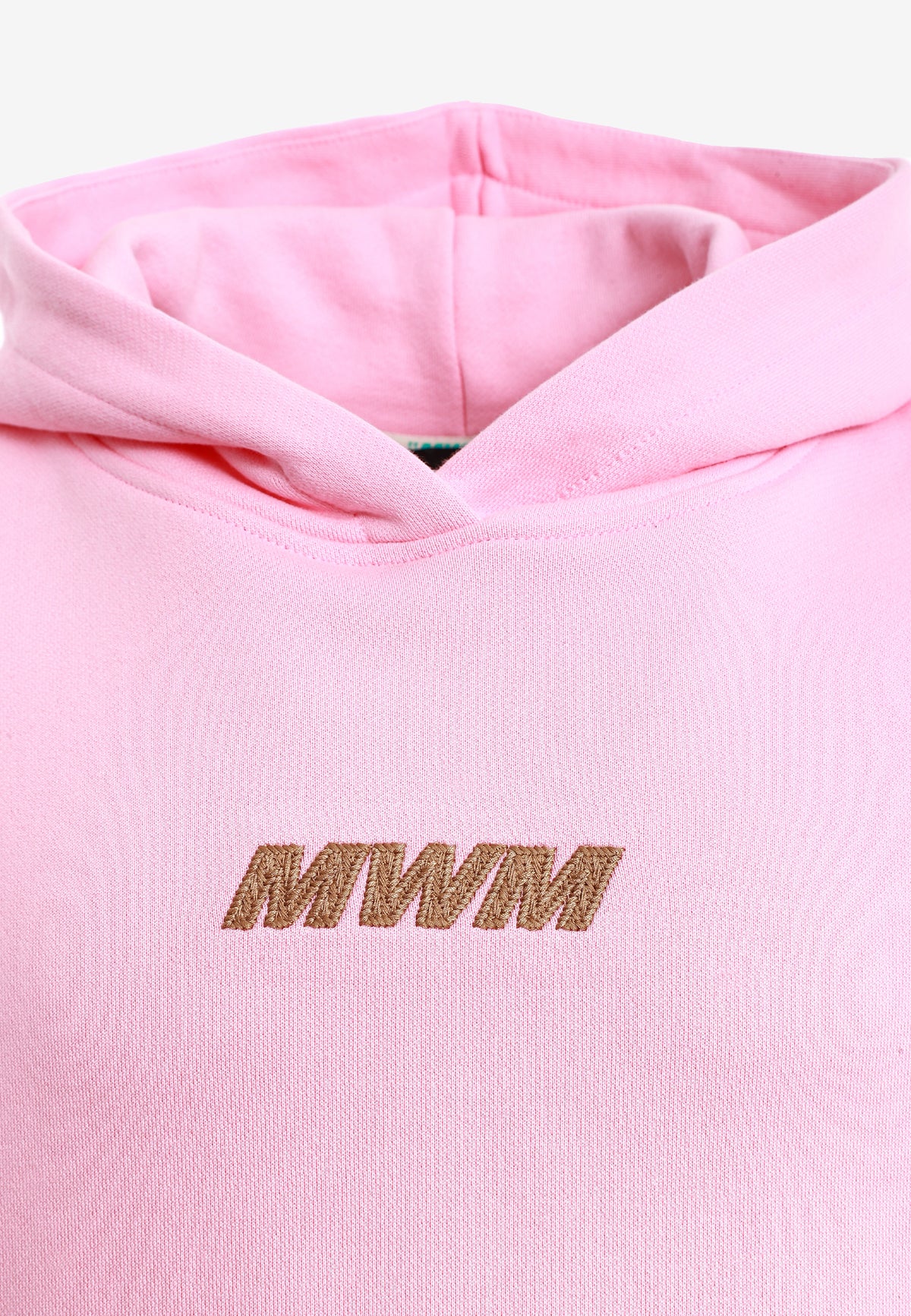 Sudadera con capucha TEDDY corta con parche Teddy de peluche en la espalda | MWM [PS_COLORS:PINK]