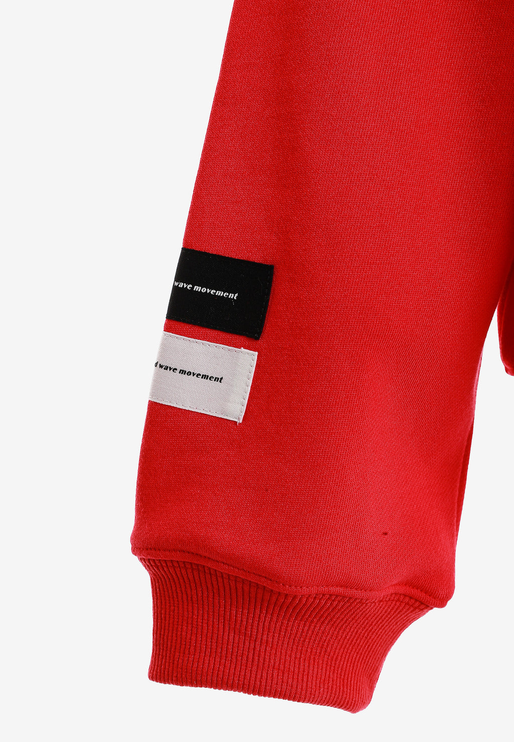 Sudadera con capucha TEDDY corta con parche Teddy de peluche en la espalda | MWM [PS_COLORS:RED]