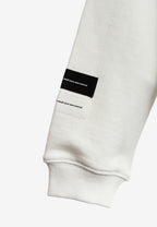 Sudadera con capucha TEDDY corta con parche Teddy de peluche en la espalda | MWM [PS_COLORS:WHITE]