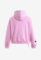 Sudadera con capucha con parche Teddy de canvas en el frontal | MWM [PS_COLORS:PINK]