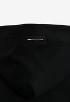 Sudadera corta con capucha de mujer TEDDY Mike Bag con gran parche frontal y detalles en mangas | MWM [PS_COLORS:BLACK]