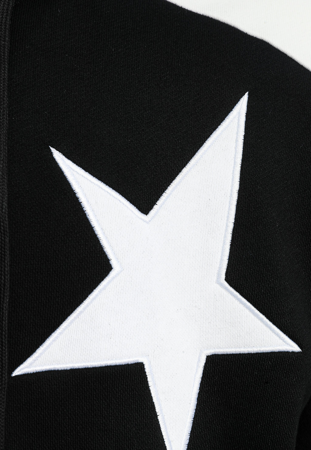 Sudadera con capucha Wings de corte relajado con estrellas frontales y alas en la espalda | MWM [PS_COLORS:BLACK]