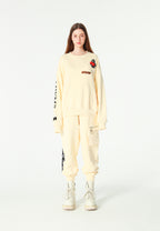 Sudadera oversize Vanguard Dogs Punch con print 3D de boxeo en espalda y mangas | MWM [PS_COLORS:WHITE]