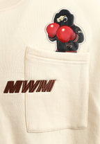 Sudadera oversize Vanguard Dogs Punch con print 3D de boxeo en espalda y mangas | MWM [PS_COLORS:WHITE]