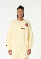 Sudadera oversize Vanguard Dogs Punch con print 3D de boxeo en espalda y mangas | MWM [PS_COLORS:WHITE]