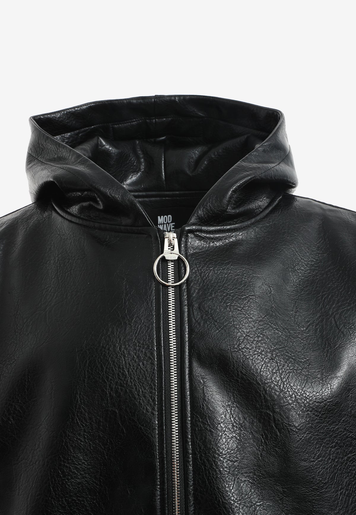 Chaqueta Bomber con capucha y X de cordones cruzados | MWM [PS_COLORS:BLACK]