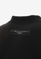 Cárdigan de corte regular con diseño entrelazado y bajo calado geométrico | MWM [PS_COLORS:BLACK]