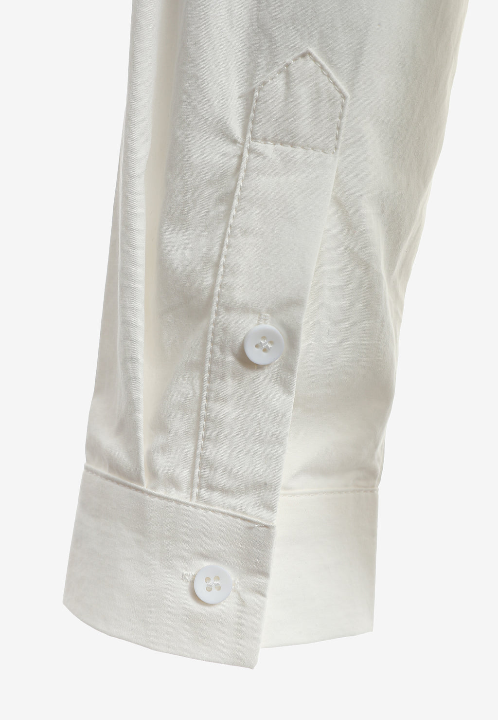 Camisa corta con bolsillos laterales y cierre chino | MWM [PS_COLORS:WHITE]