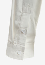 Camisa corta con bolsillos laterales y cierre chino | MWM [PS_COLORS:WHITE]
