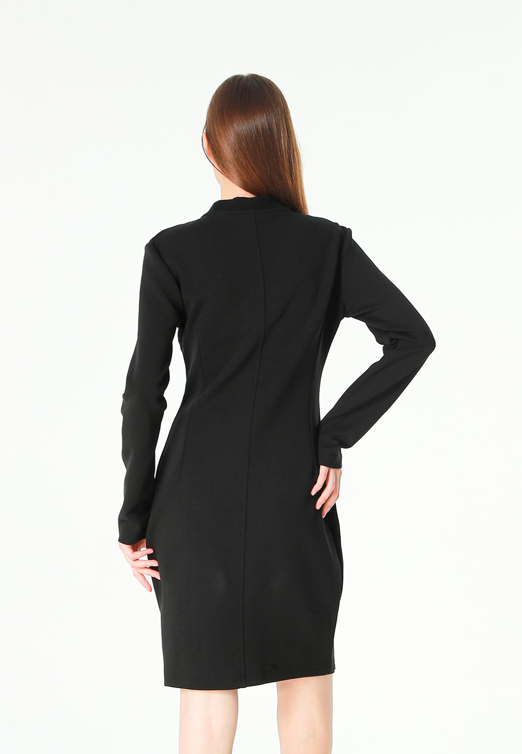 Vestido ajustado con cierres en cuerpo y mangas | MWM [PS_COLORS:UNASSIGNED]