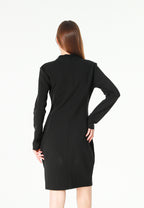 Vestido ajustado con cierres en cuerpo y mangas | MWM [PS_COLORS:UNASSIGNED]