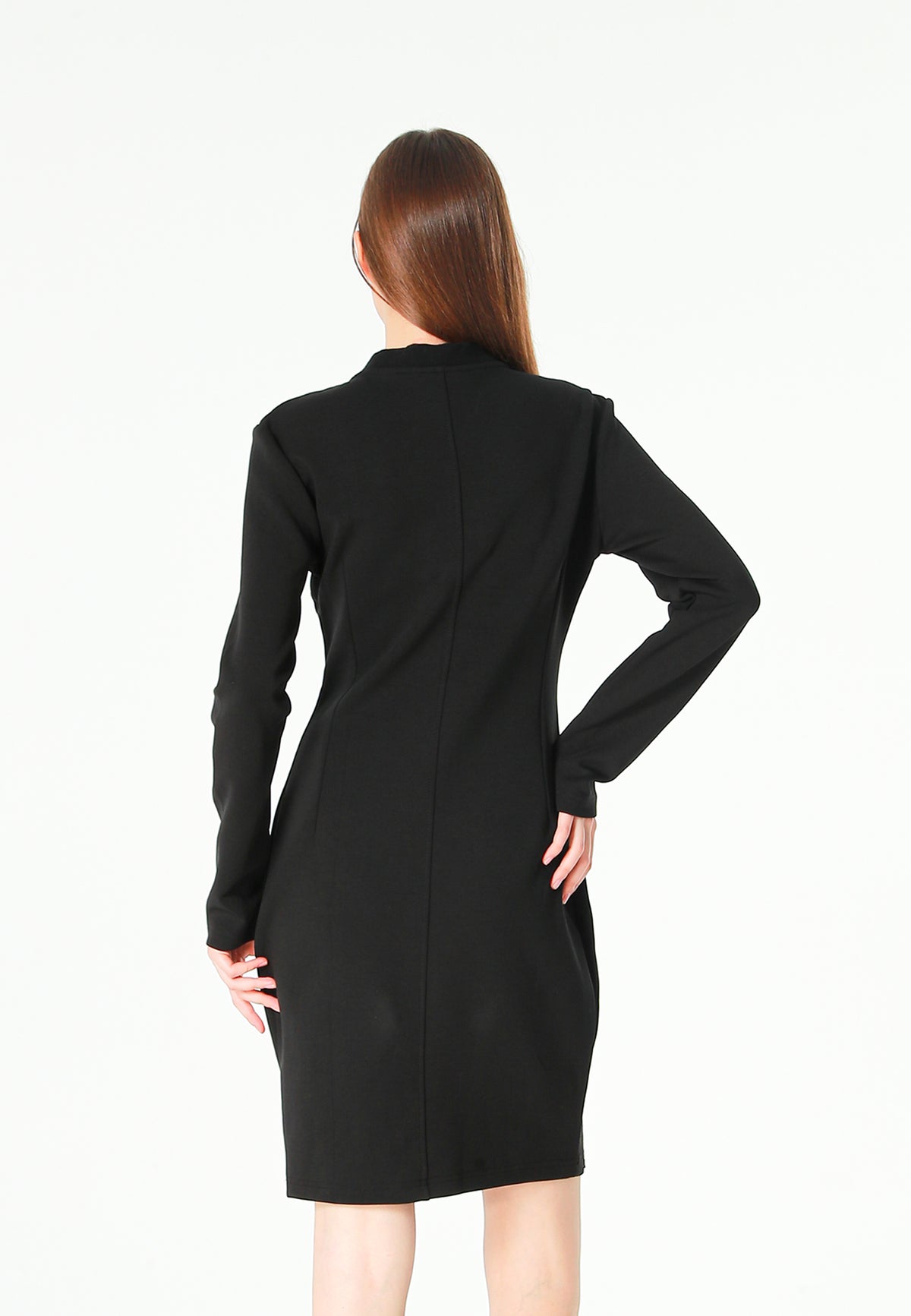 Vestido ajustado con cierres en cuerpo y mangas | MWM [PS_COLORS:UNASSIGNED]