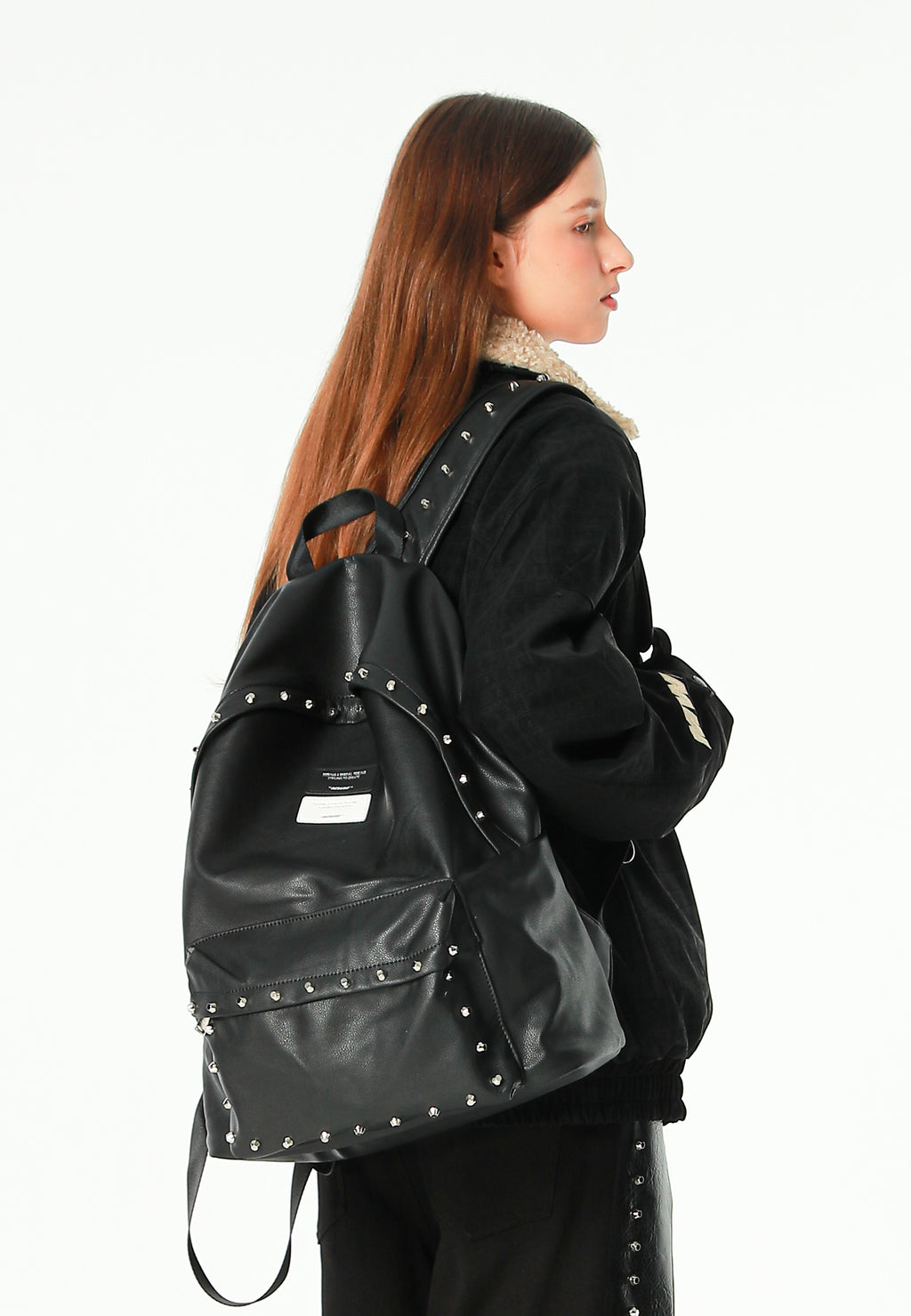Mochila con tachuelas | MWM [PS_COLORS:BLACK]
