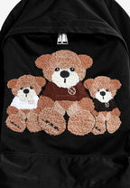 Mochila con osos Teddy y bolsillo frontal | MWM [PS_COLORS:BLACK]