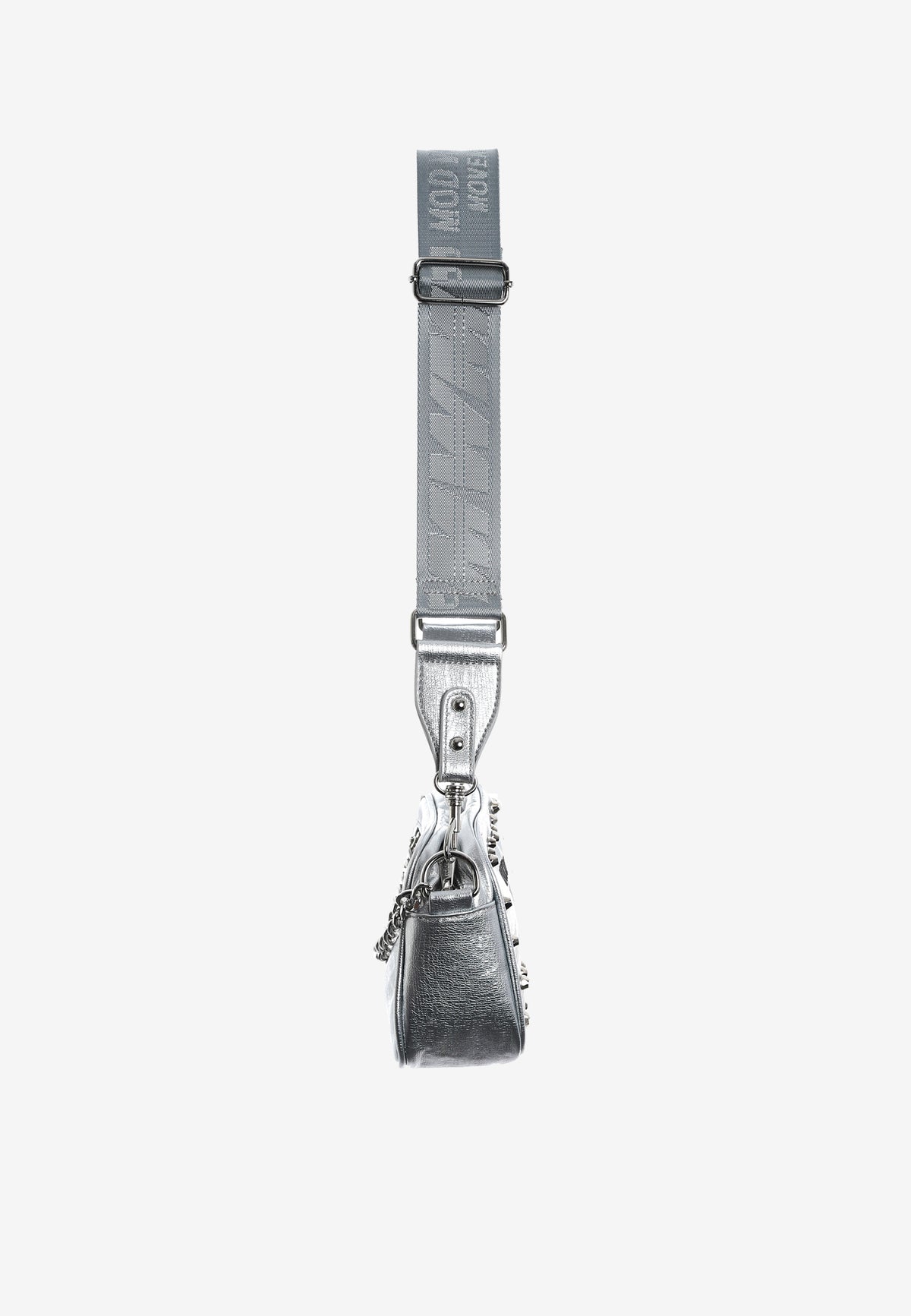 Bolso bandolera con tachuelas y cadena | MWM [PS_COLORS:SILVER]