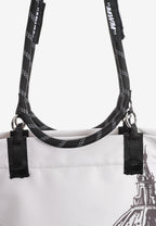 Bolso shopper estampado con asas de cordón y bandolera | MWM [PS_COLORS:BROWN]