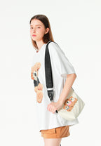 Bolso bandolera con osos Teddy y correa ancha | MWM [PS_COLORS:ECRU]