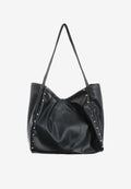 Bolso shopper con tachuelas y logo MWM bordado | MWM [PS_COLORS:BLACK]
