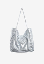 Bolso shopper con tachuelas y logo MWM bordado | MWM [PS_COLORS:SILVER]