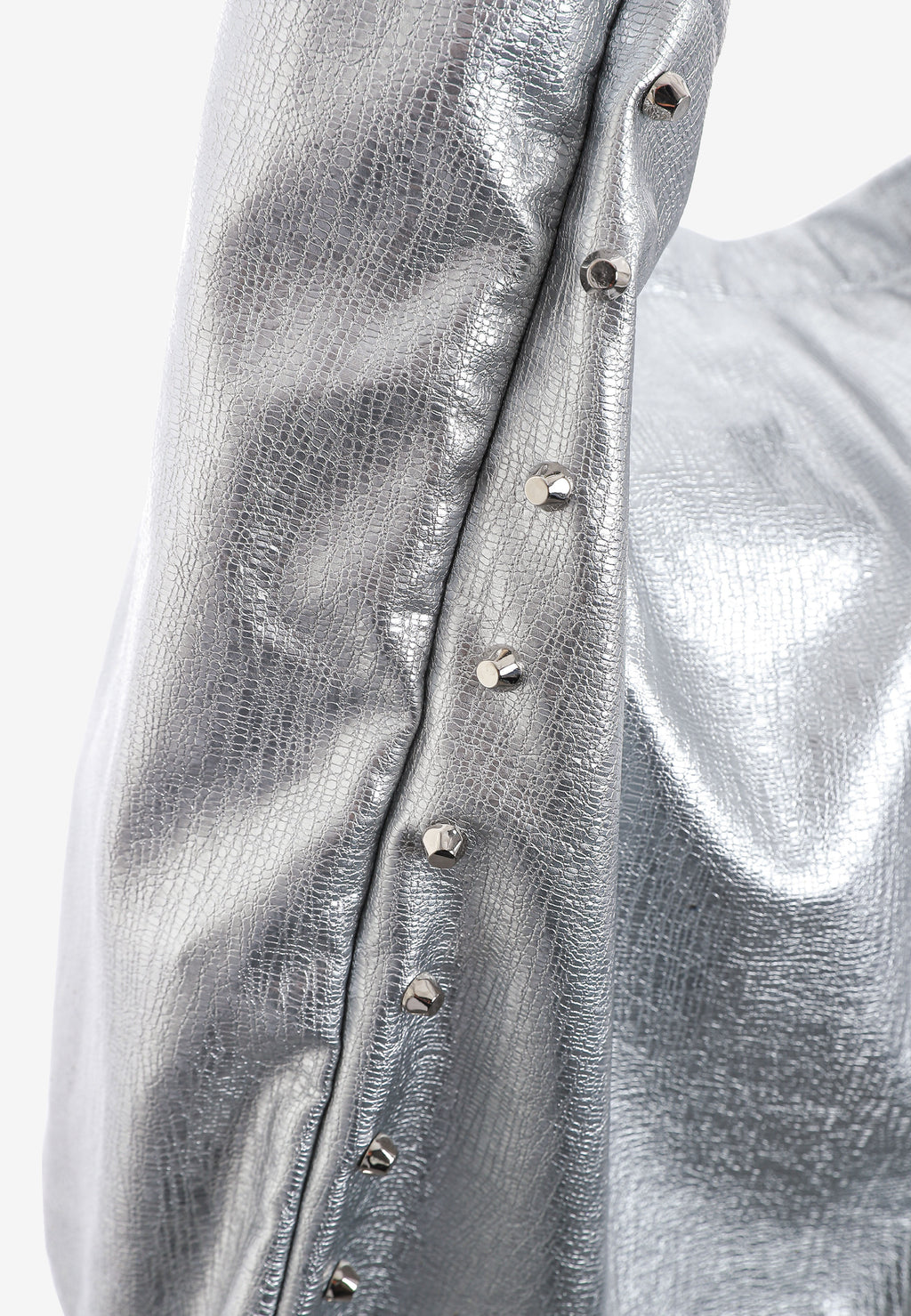 Bolso shopper con tachuelas y logo MWM bordado | MWM [PS_COLORS:SILVER]