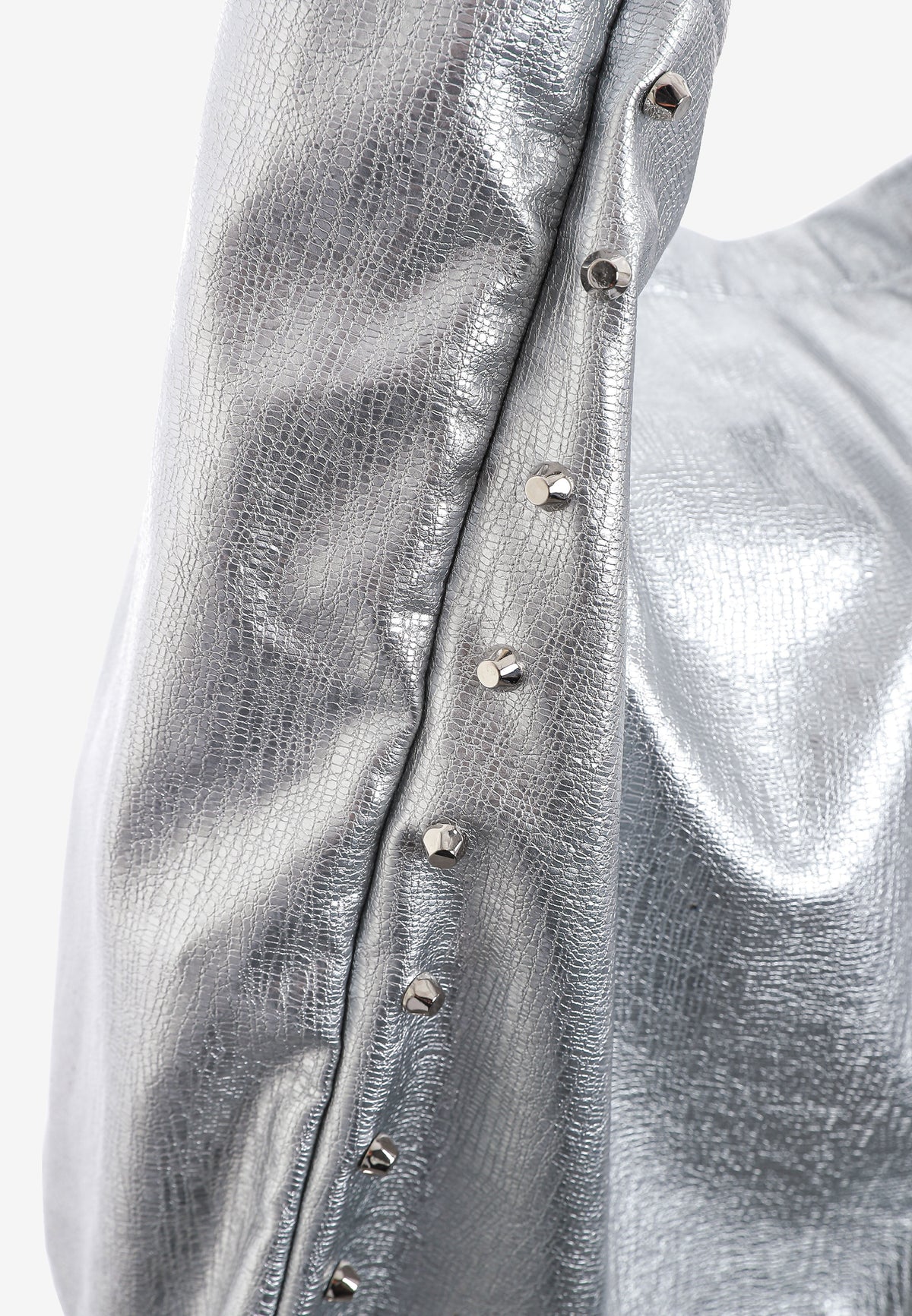 Bolso shopper con tachuelas y logo MWM bordado | MWM [PS_COLORS:SILVER]