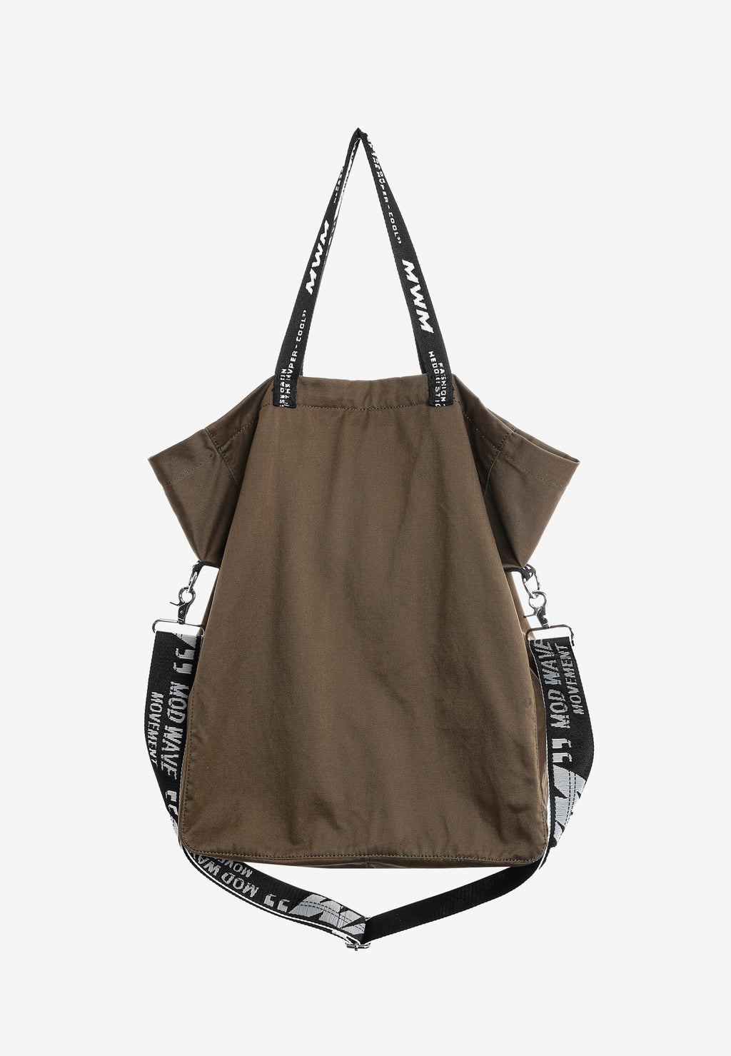 Bolso shopper con parche de oso Teddy y bandolera | MWM [PS_COLORS:GREEN]
