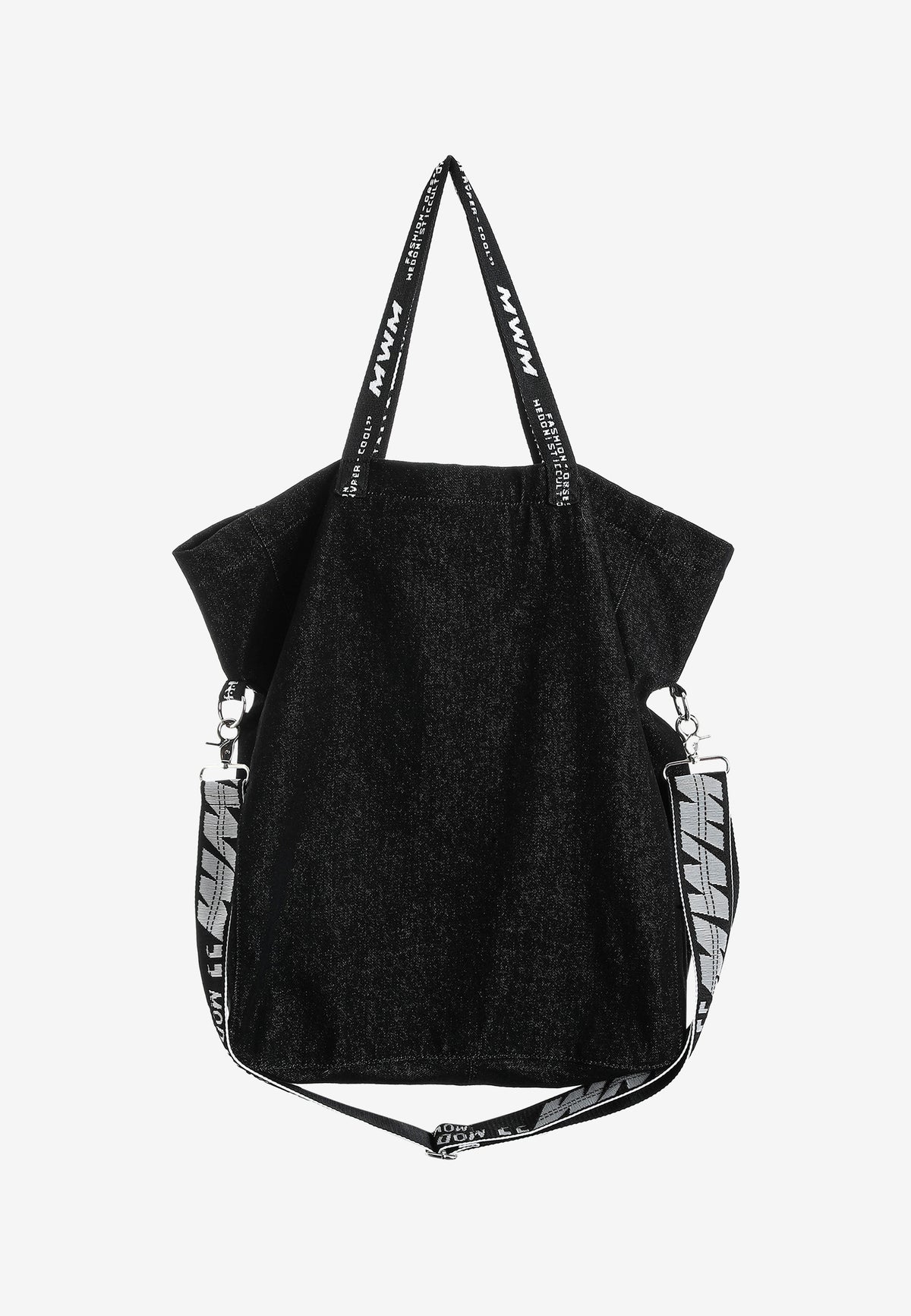 Bolso tote con osos Teddy y correa bandolera | MWM [PS_COLORS:BLACK]