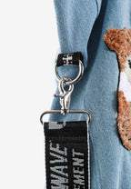 Bolso tote con osos Teddy y correa bandolera | MWM [PS_COLORS:BLUE]